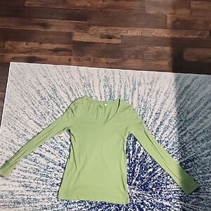SO Vibrant Green Long Sleeve Top